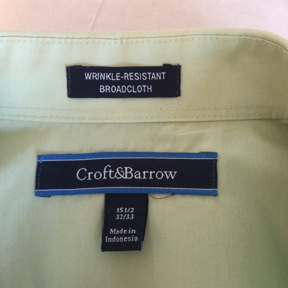 Pale Green 15.5”x 32” Wrinkle resistant broad cloth - Picture 2 of 5